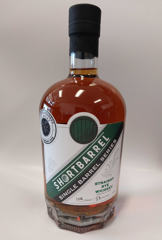 Shortbarrel Single Barrel Rye 114 Barrel Proof Pour More 750ml